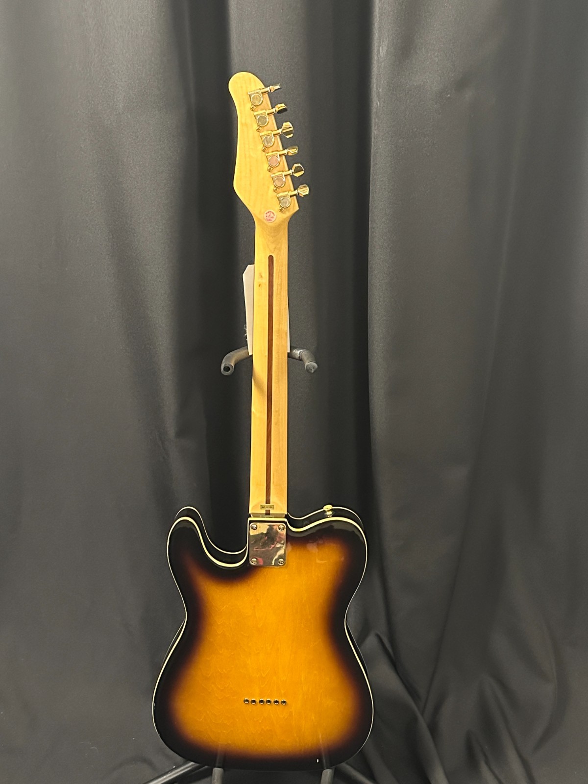 Jay Turser JT-LT Custom Deluxe Electric Guitar, Sunburst tele-style, w/hard case - Image 9