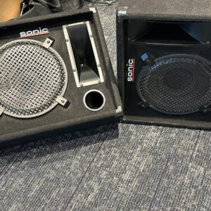 Sonic D12 1x12 Passive Stage Speaker/Monitor Pair pickup only Marietta, GA