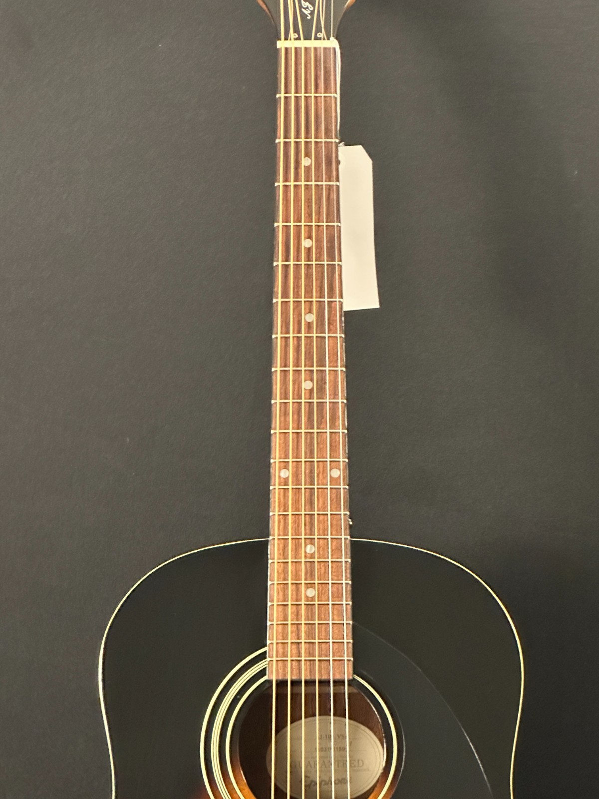 Epiphone AJ-100 VS Acoustic Guitar w/ gig bag, Advanced Jumbo, Vintage Sunburst - Image 4