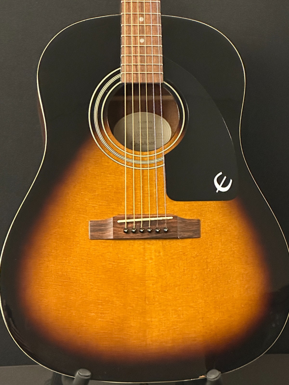 Epiphone AJ-100 VS Acoustic Guitar w/ gig bag, Advanced Jumbo, Vintage Sunburst - Image 5