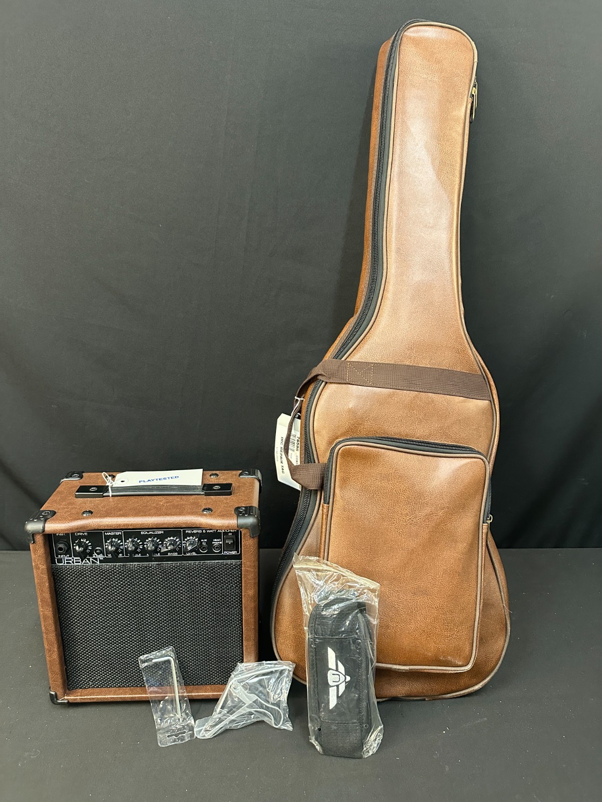 Keith Urban Single Cut Electric Guitar, Vintage Sunburst, w/KU-28 15W Amp, case - Image 2