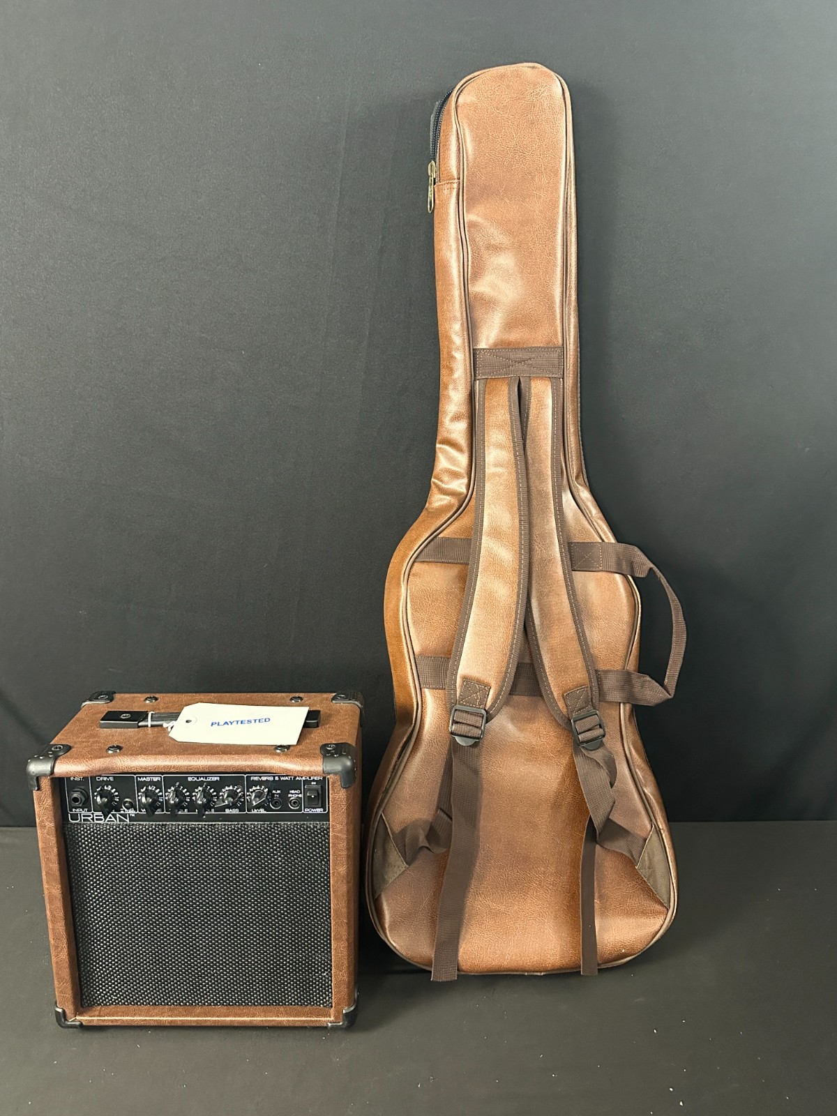 Keith Urban Single Cut Electric Guitar, Vintage Sunburst, w/KU-28 15W Amp, case - Image 3
