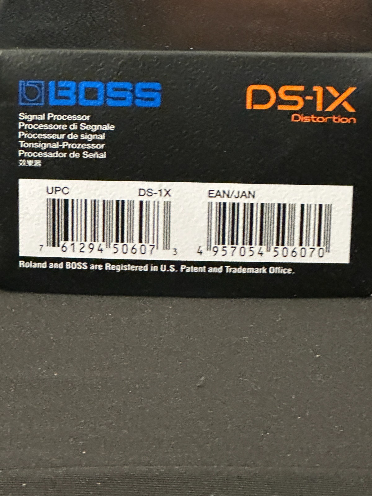 Boss DS-1X Distortion Pedal, signal processor, orange, made by Roland - Image 3