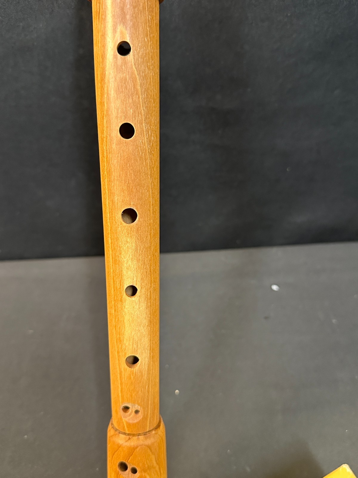 Vintage Gill A-202 Alto F Recorder, natural, 3-piece maple body, made in Israel - Image 4