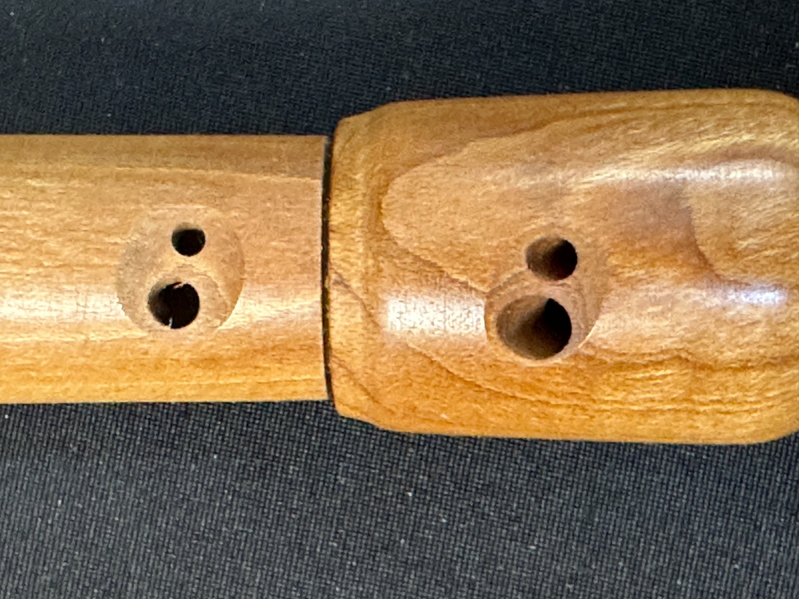 Vintage Gill A-202 Alto F Recorder, natural, 3-piece maple body, made in Israel - Image 9