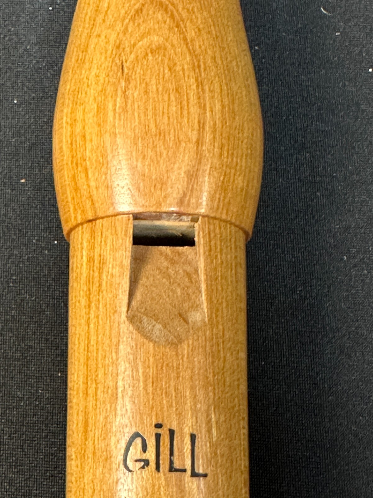 Vintage Gill A-202 Alto F Recorder, natural, 3-piece maple body, made in Israel - Image 13