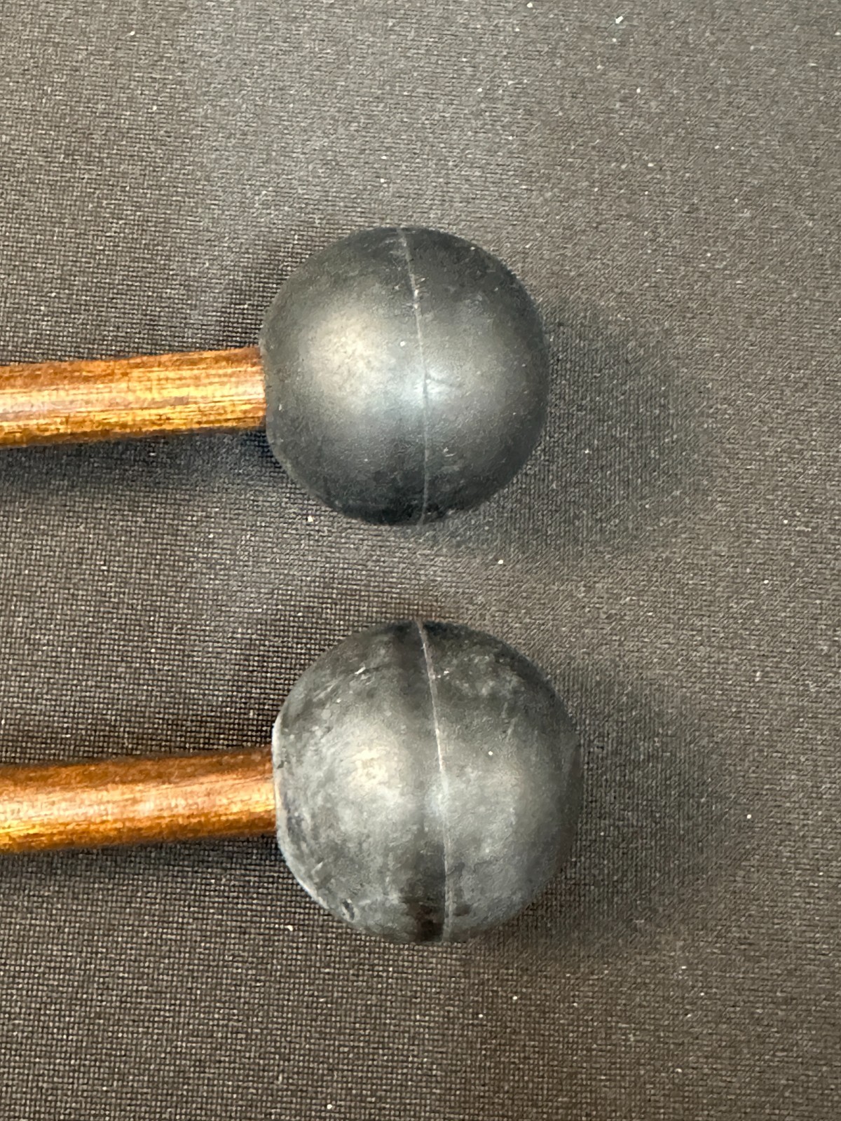 Vic Firth M5 Medium Rubber Mallets, dark birch handles, black rubber tips - Image 10