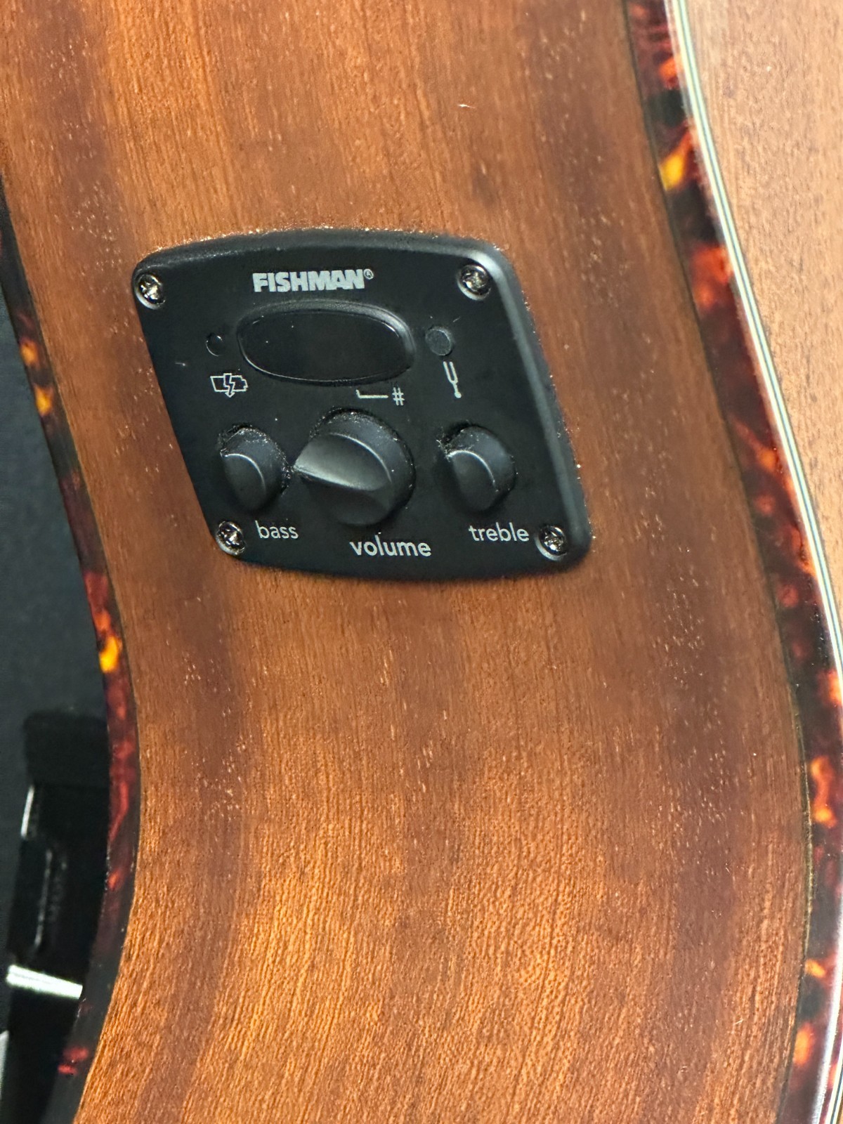 Fender CC-60SCE ALL-MAH SATIN FSR Acoustic-Electric Guitar with strap, capo, bag - Image 7