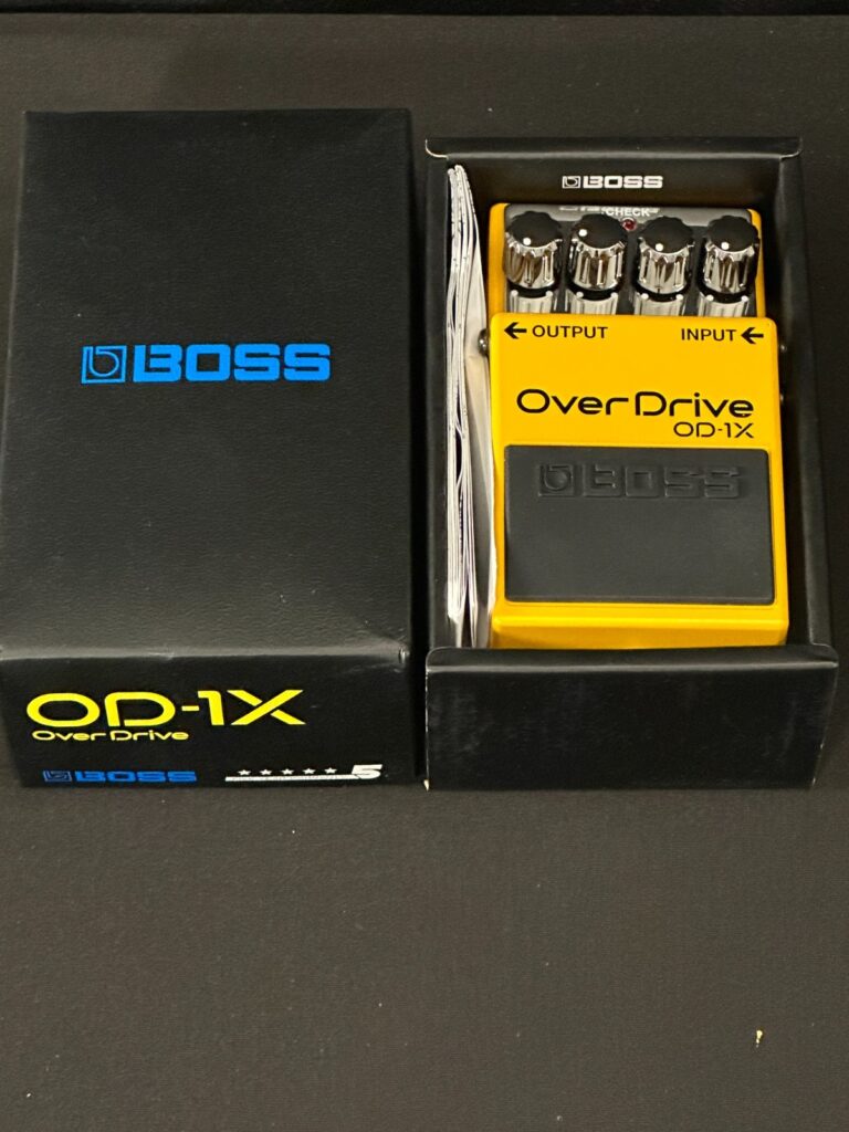 Boss OD-1X Overdrive Pedal, high end, high performance, Yellow, made by Roland