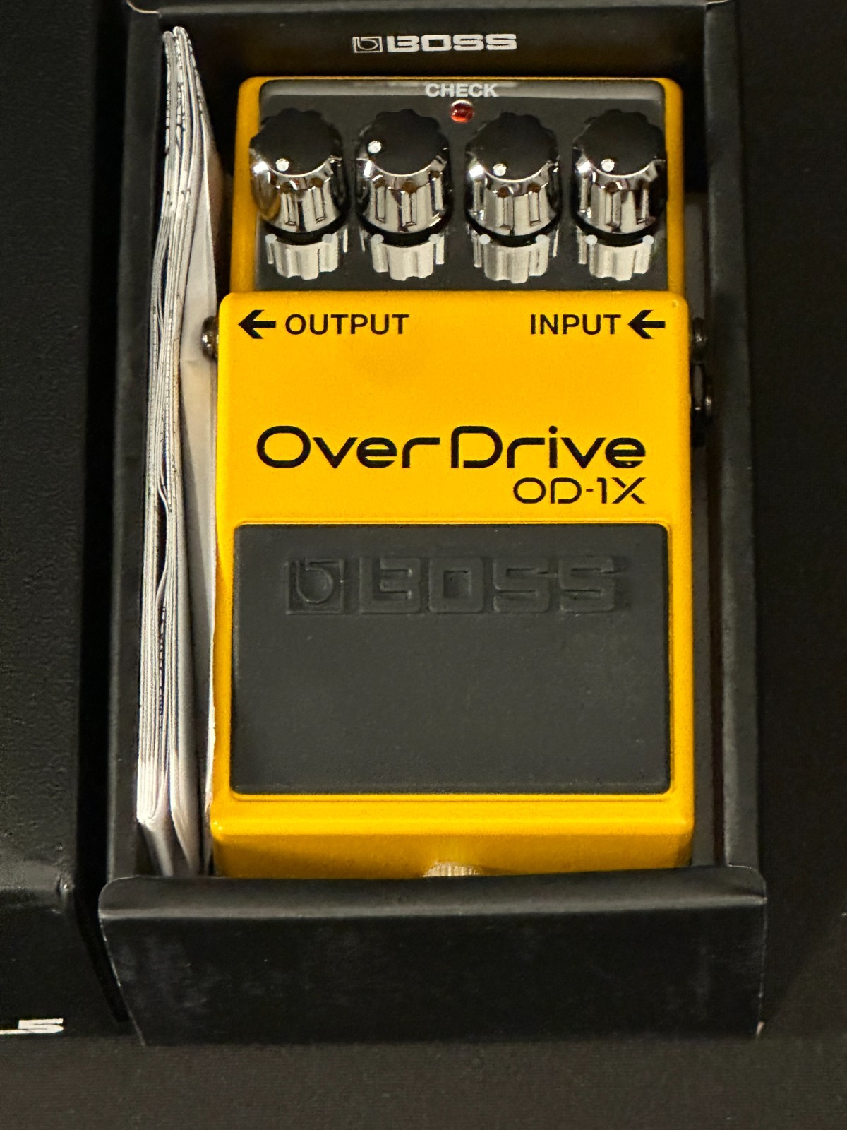 Boss OD-1X Overdrive Pedal, high end, high performance, Yellow, made by Roland - Image 2