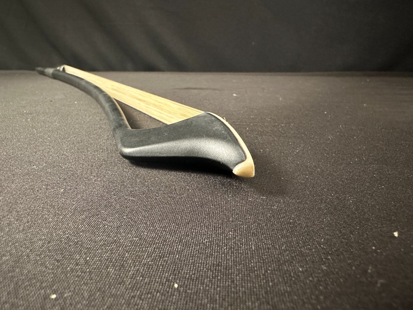 Glasser New York Fiberglass French 1/2 Double Bass Bow, Black, 26.5" long - Image 9