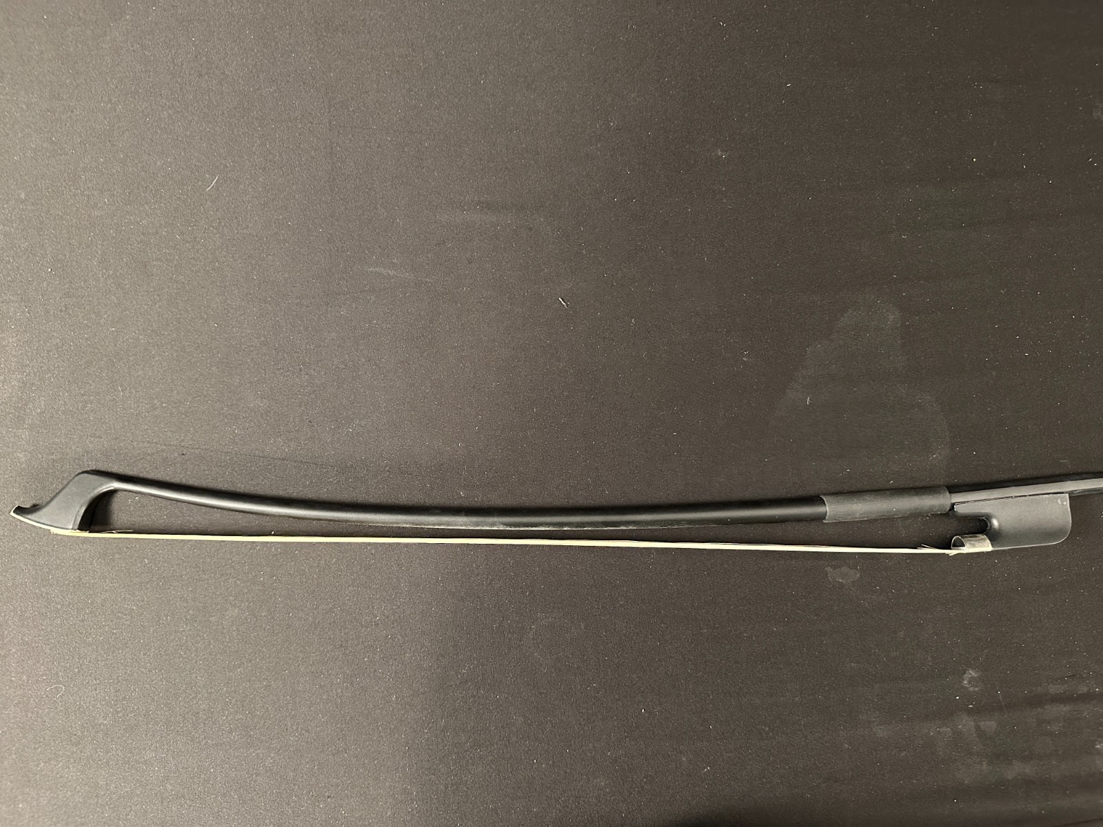 Glasser New York Fiberglass French 1/2 Double Bass Bow, Black, 26.5" long - Image 10