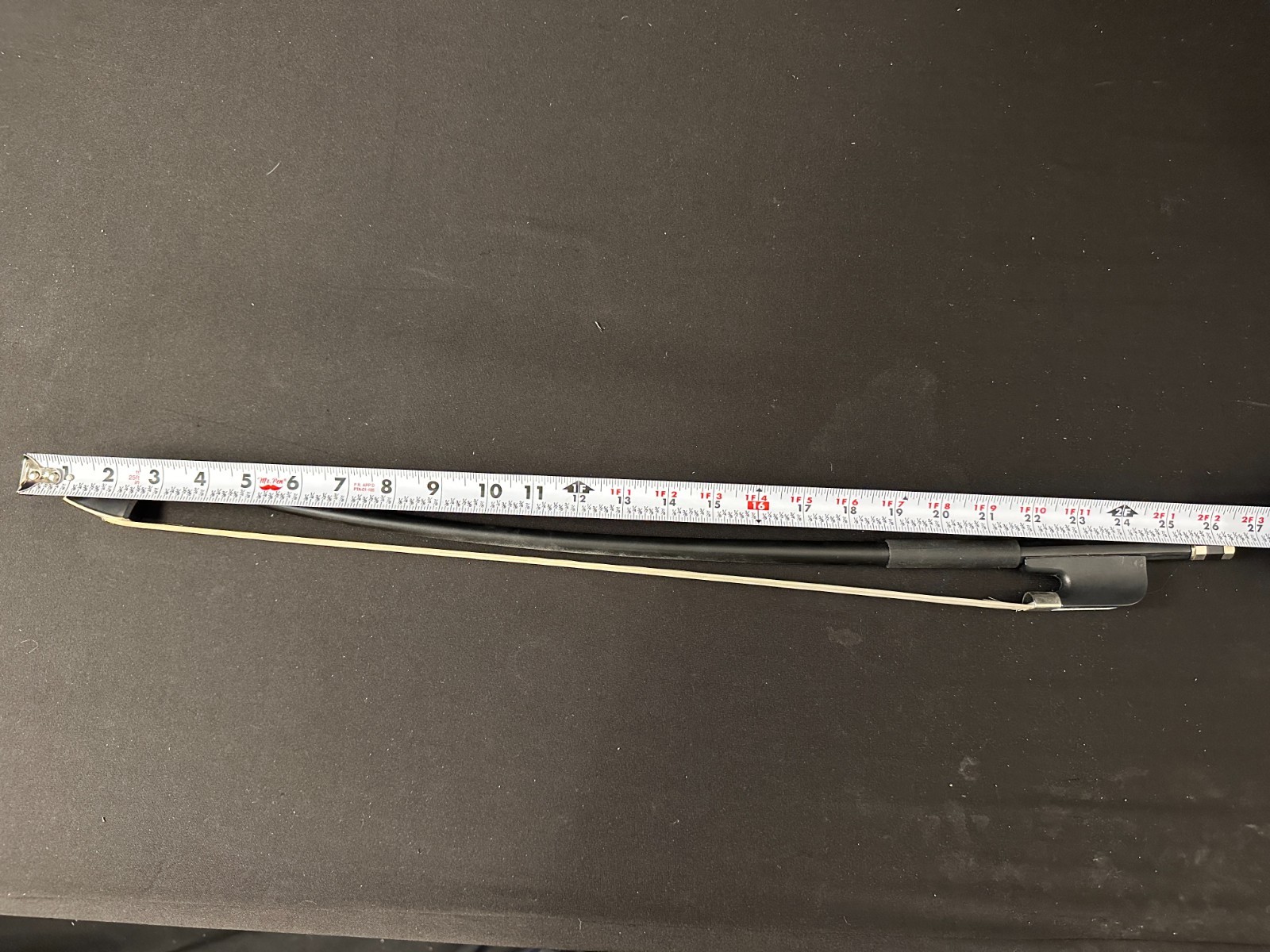 Glasser New York Fiberglass French 1/2 Double Bass Bow, Black, 26.5" long - Image 11