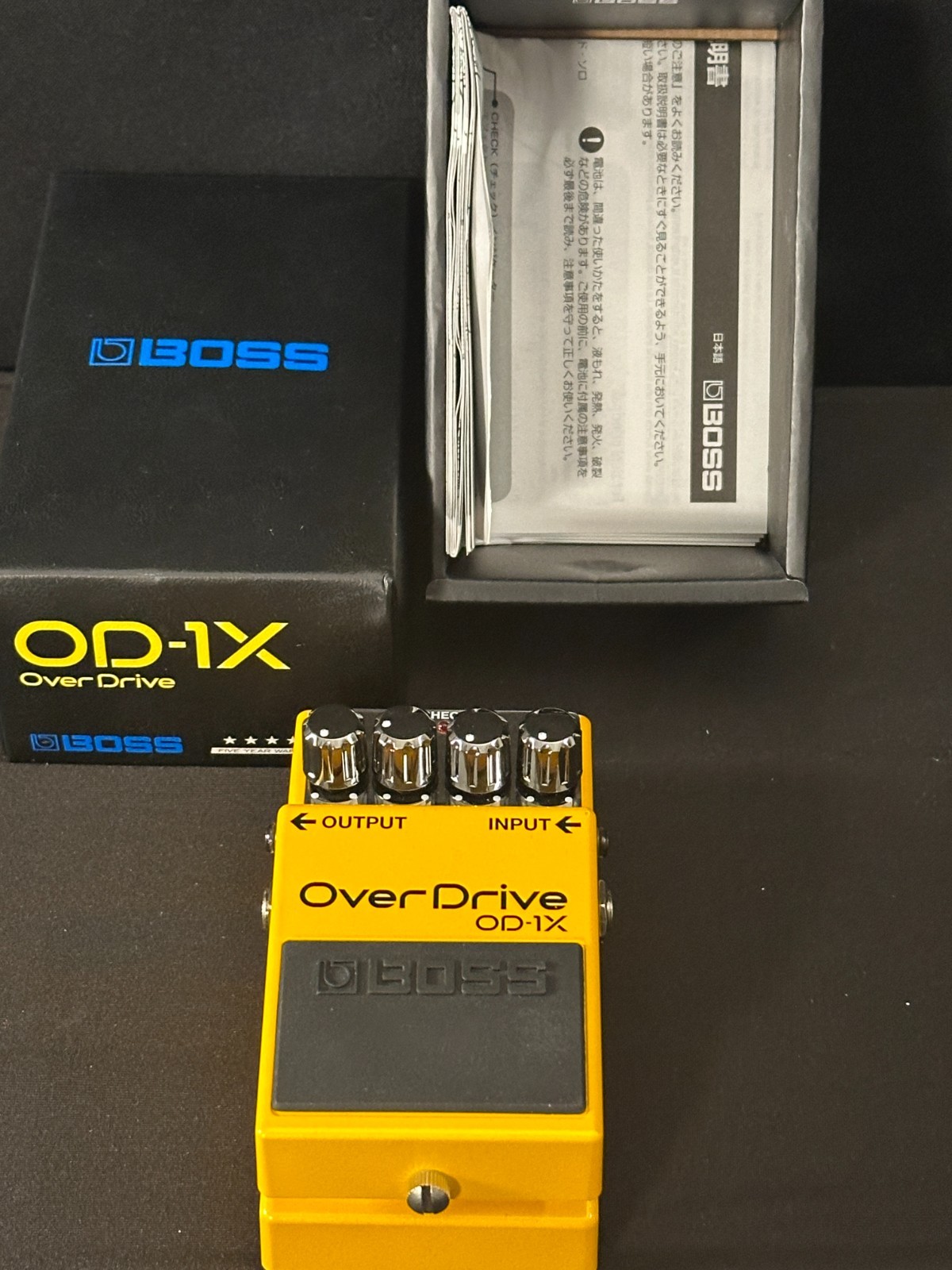 Boss OD-1X Overdrive Pedal, high end, high performance, Yellow, made by Roland - Image 4
