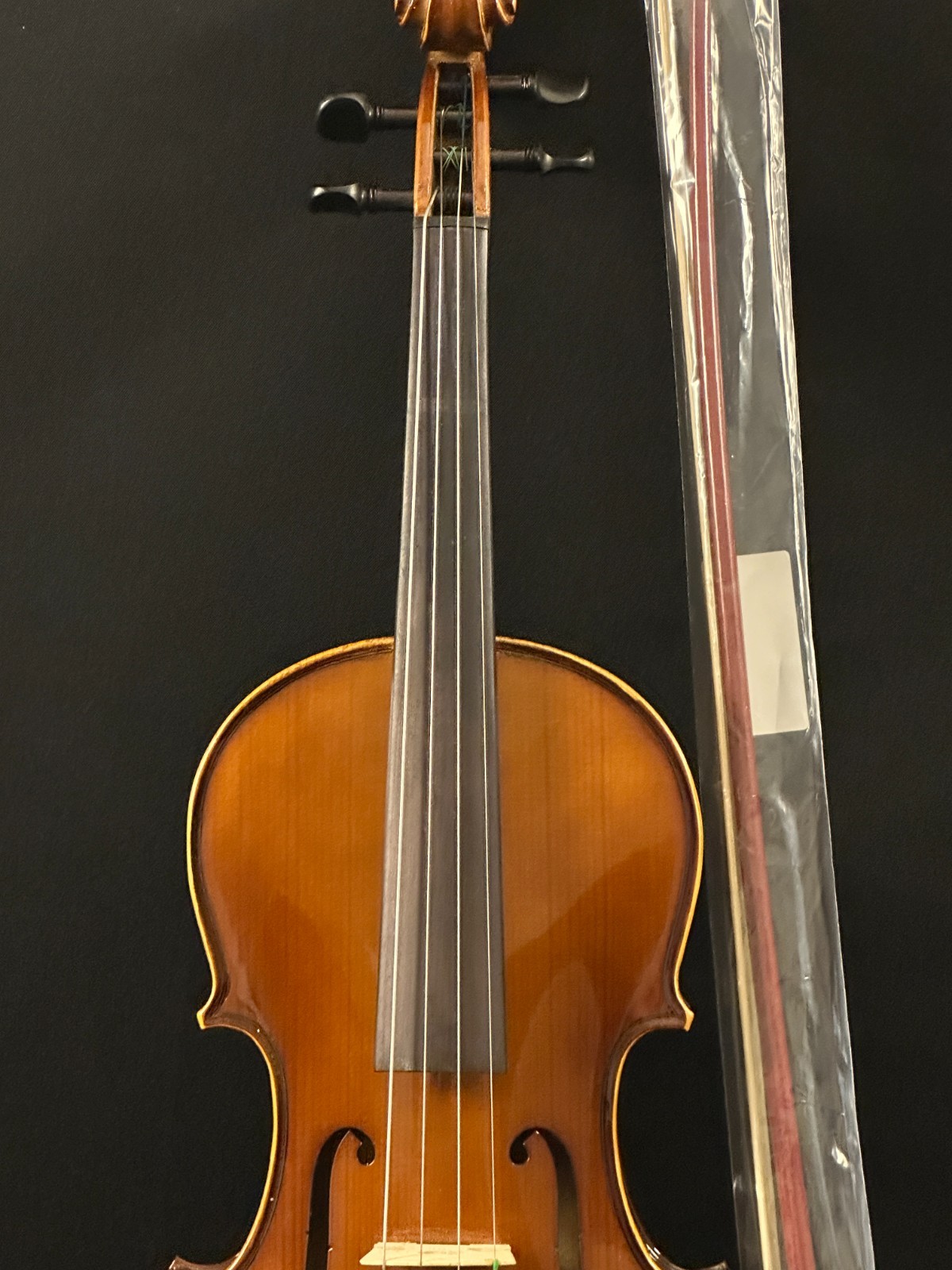 Franz Hoffman Prelude 4/4 Violin Outfit, new bow, case with straps, fine tuners - Image 4
