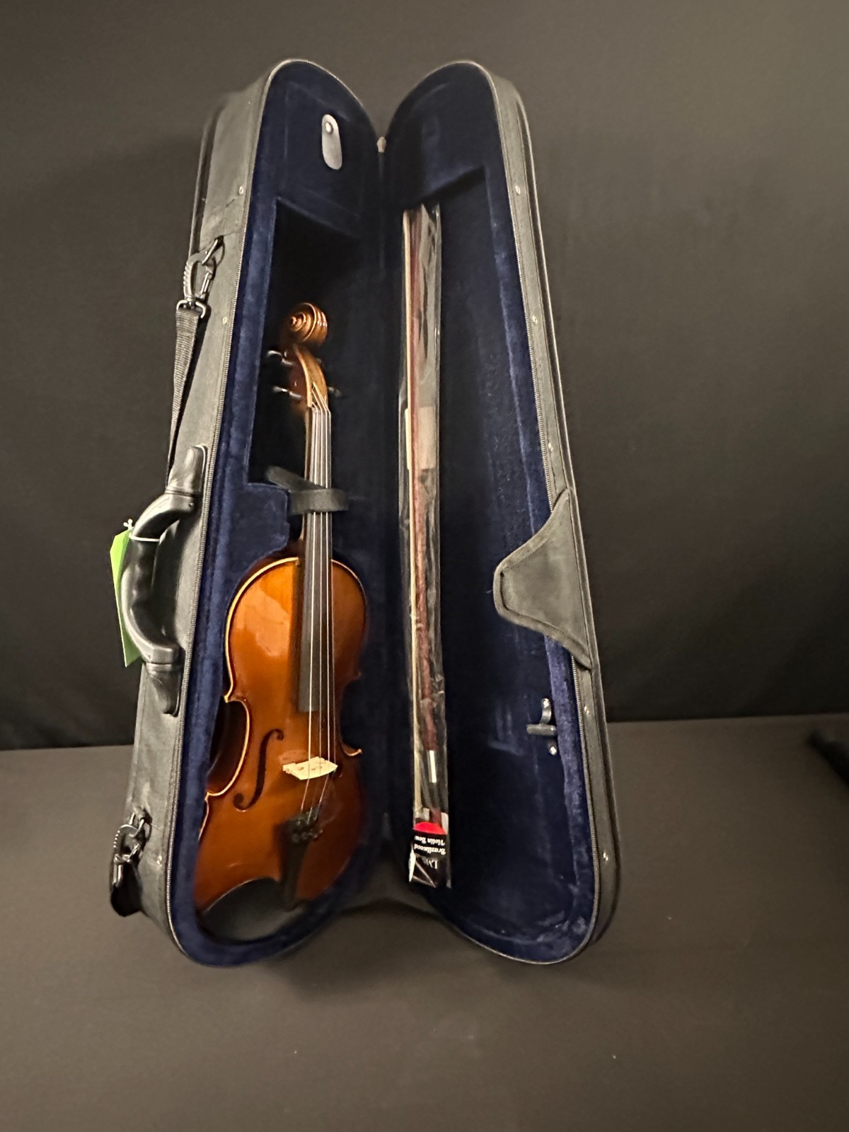 Franz Hoffman Prelude 4/4 Violin Outfit, new bow, case with straps, fine tuners - Image 15