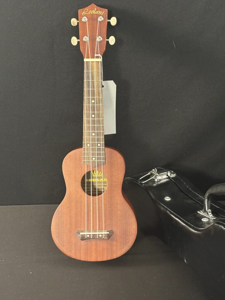 Hawaii OMI Leolani Soprano Ukulele 21" Nylgut strings, with lined hard case.