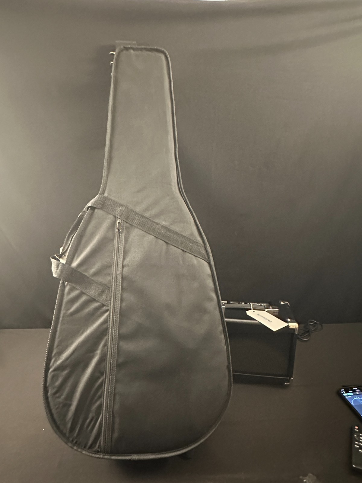 Esteban Reflections Acoustic-Electric Guitar, Black, comes with case and G-10amp - Image 16