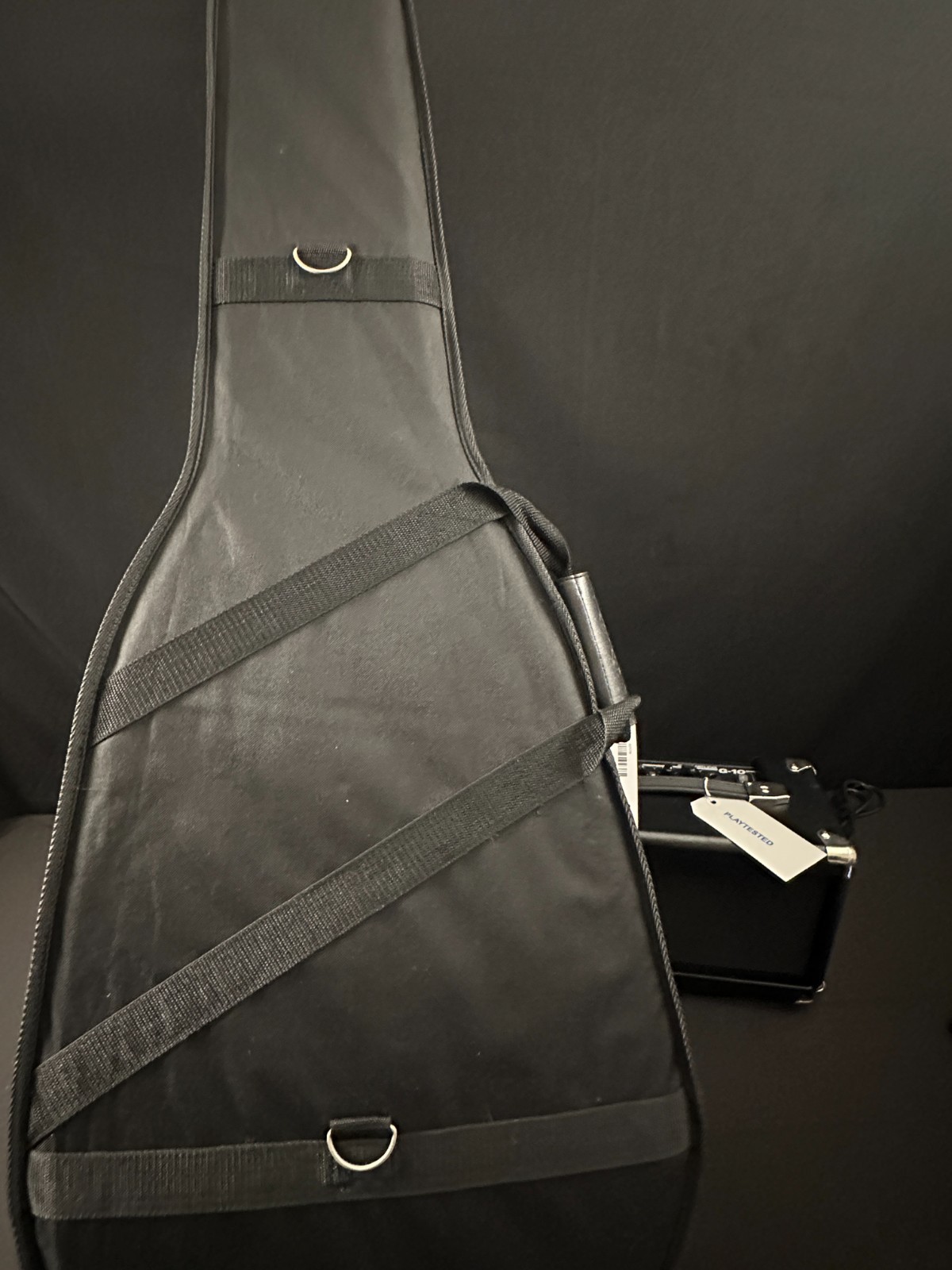 Esteban Reflections Acoustic-Electric Guitar, Black, comes with case and G-10amp - Image 17