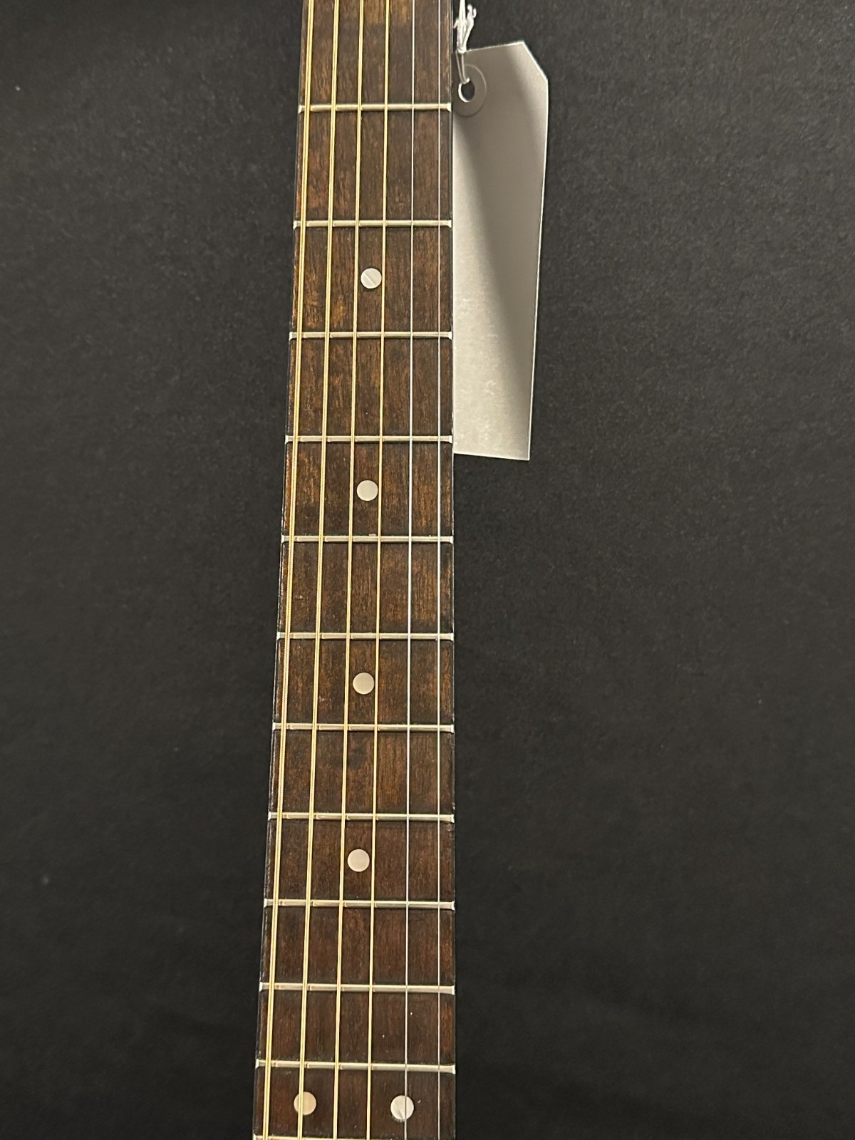 Vintage 1970's Palmer P-37 Acoustic Guitar, black, red case, steel strings - Image 6