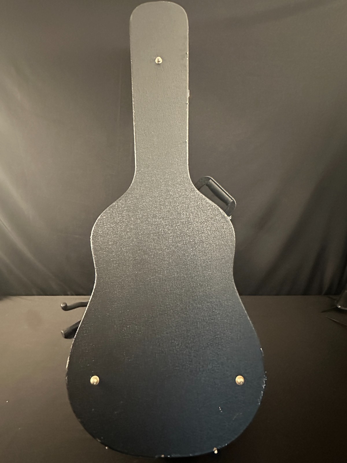 Vintage 1970's Palmer P-37 Acoustic Guitar, black, red case, steel strings - Image 18