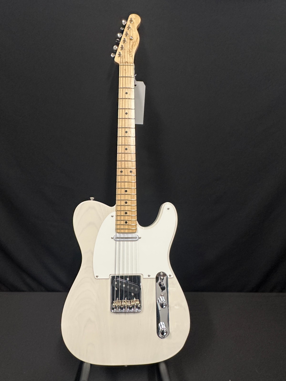 Momose MTL2-STD/m WBD Electric Guitar, white, with gig bag, Japanese handmade