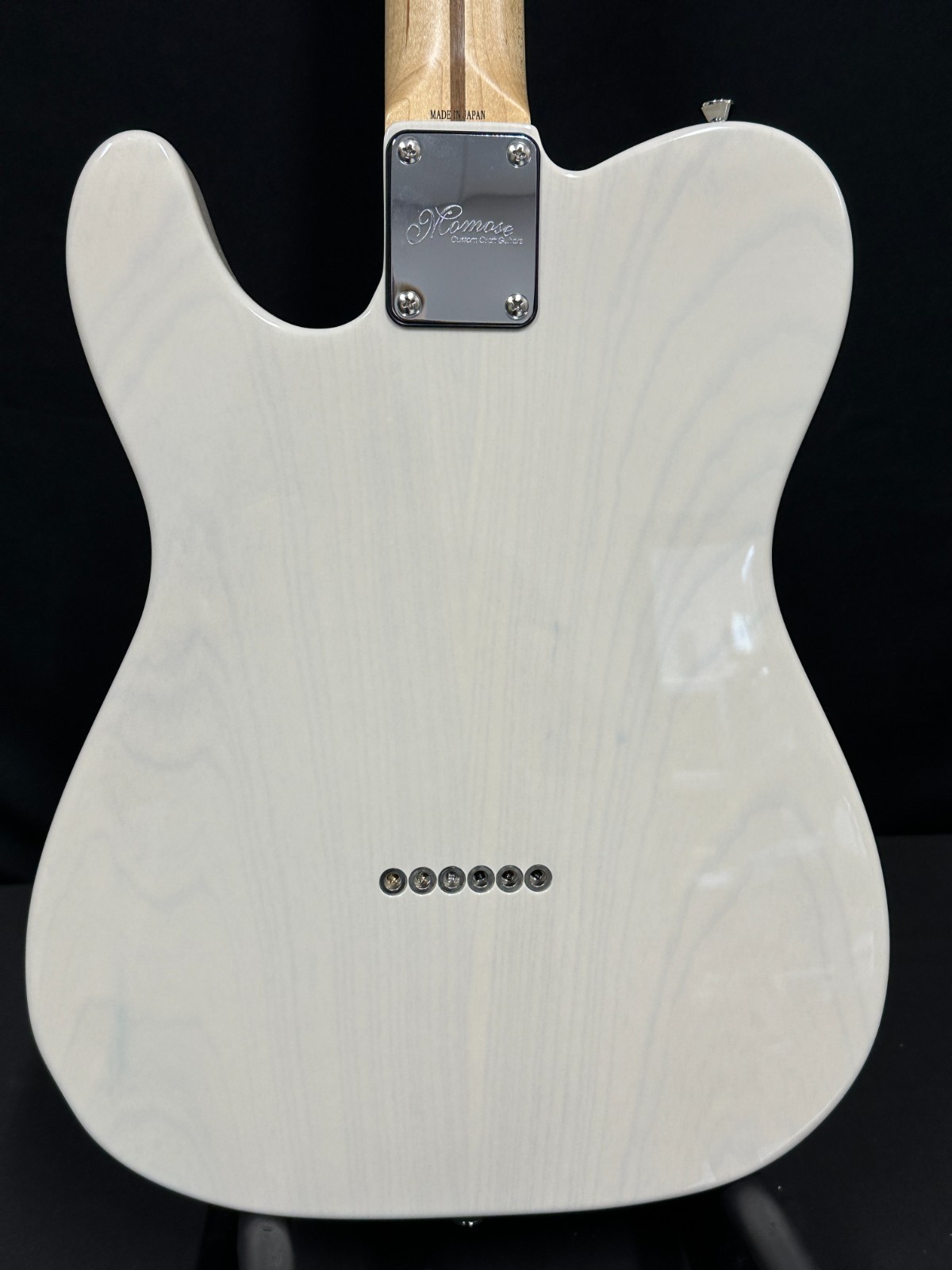 Momose MTL2-STD/m WBD Electric Guitar, white, with gig bag, Japanese handmade - Image 13