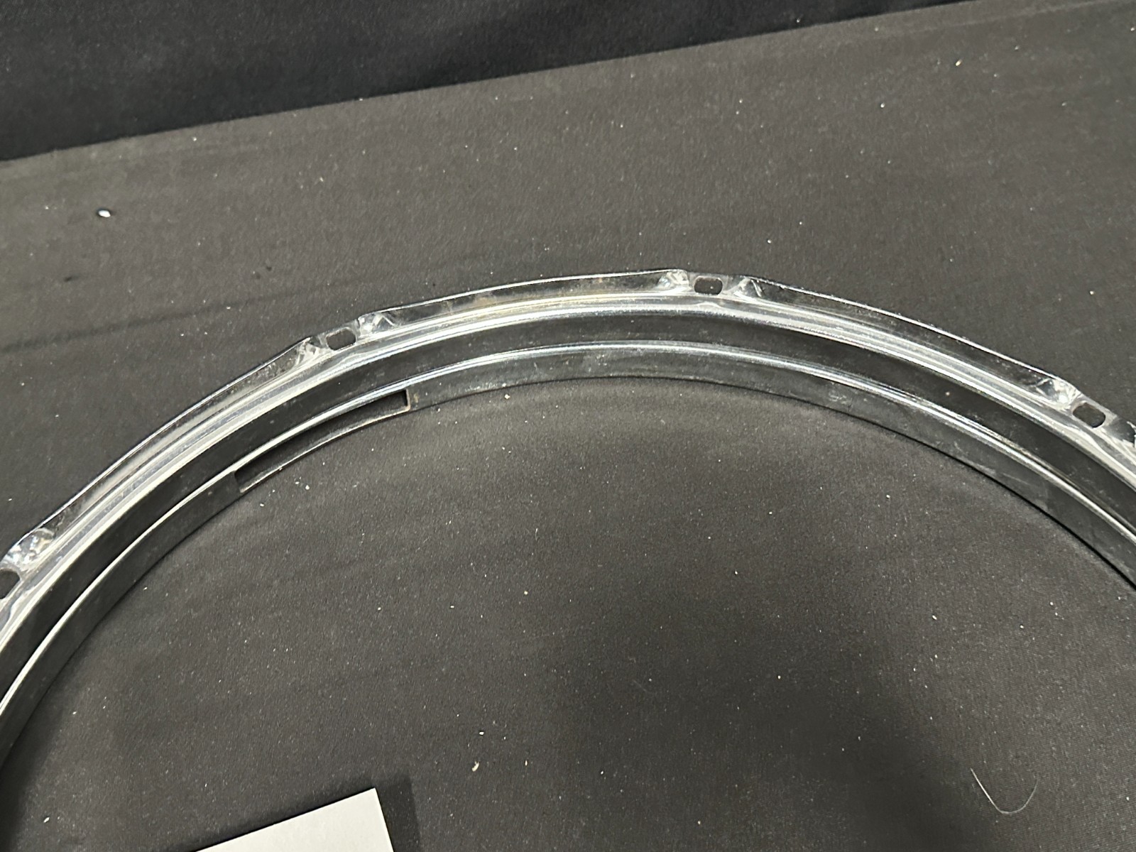 14" 10-lug/10 Hole Triple-Flange Drum Snare Hoops pair, Chrome finish - Image 8