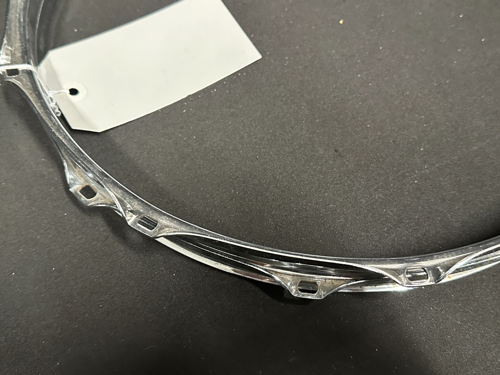 14" 10-lug/10 Hole Triple-Flange Drum Snare Hoops pair, Chrome finish - Image 9