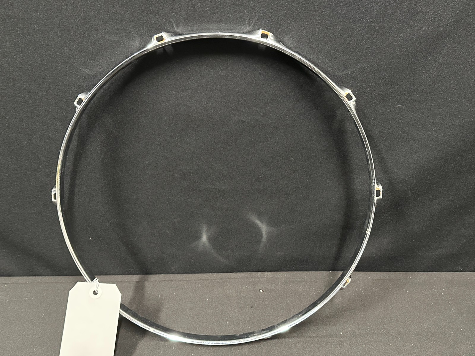 14" 10-lug/10 Hole Triple-Flange Drum Snare Hoop, Batter side, Chrome finish - Image 2