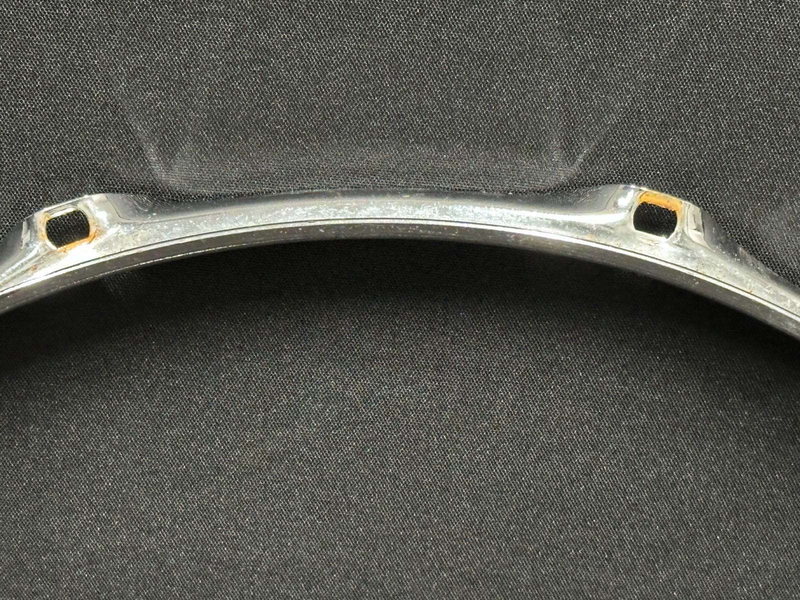 14" 10-lug/10 Hole Triple-Flange Drum Snare Hoop, Batter side, Chrome finish - Image 3
