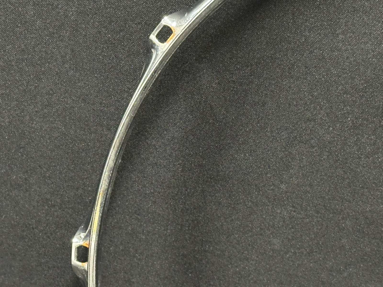 14" 10-lug/10 Hole Triple-Flange Drum Snare Hoop, Batter side, Chrome finish - Image 4