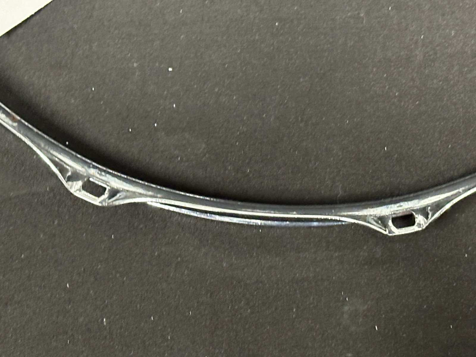 14" 10-lug/10 Hole Triple-Flange Drum Snare Hoop, Batter side, Chrome finish - Image 8