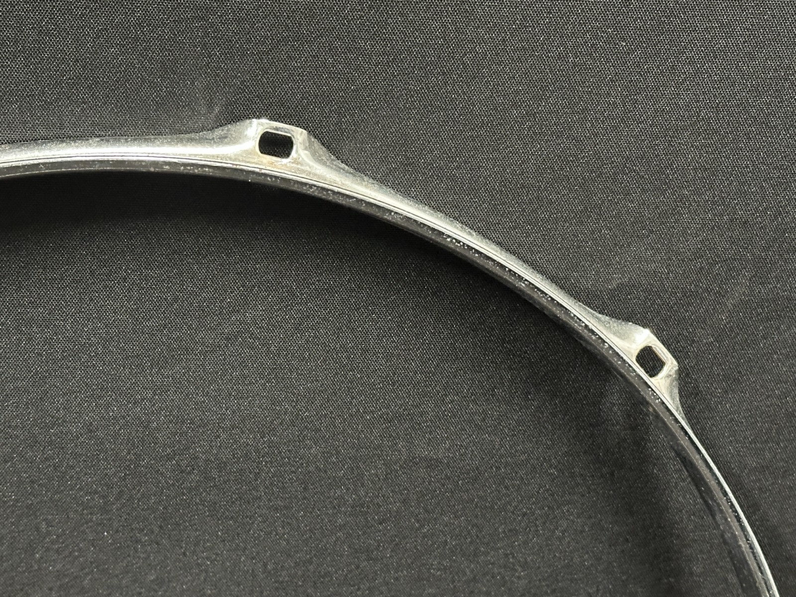 14" 10-lug/10 Hole Triple-Flange Drum Snare Hoop, Batter side, Chrome finish - Image 5