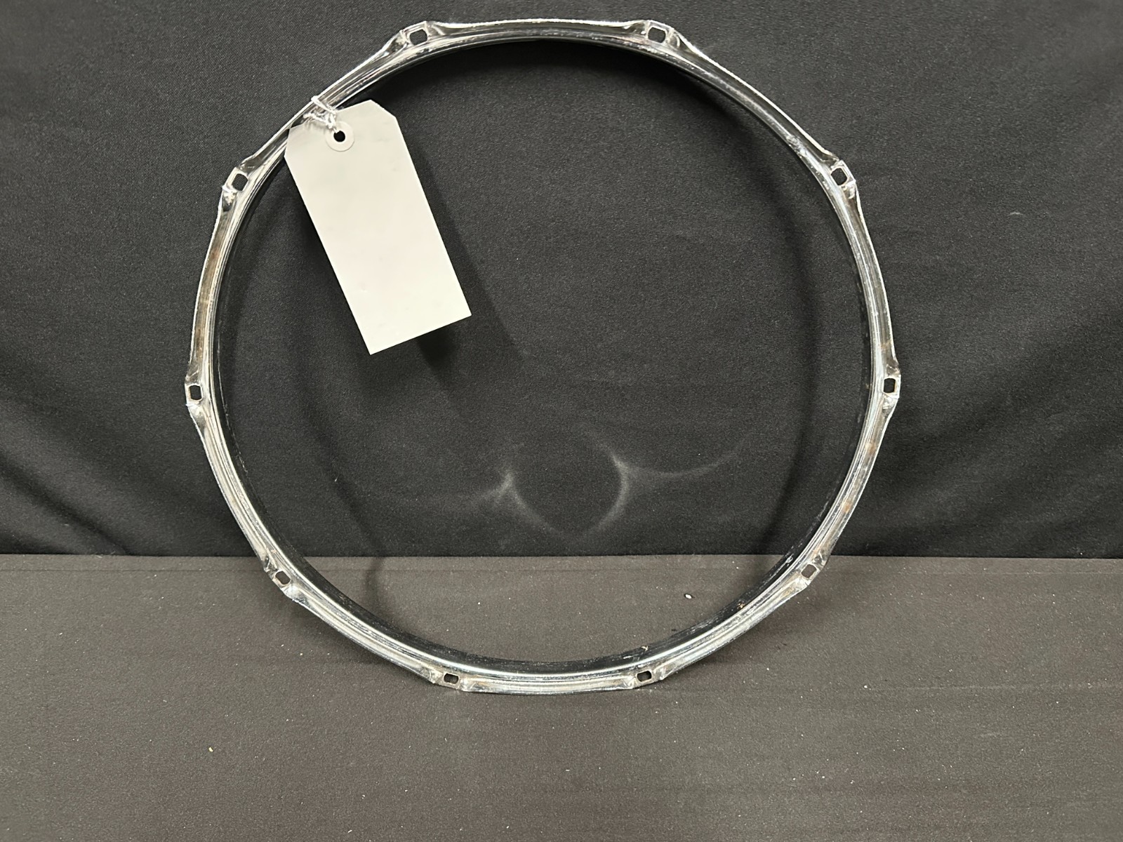 14" 10-lug/10 Hole Triple-Flange Drum Snare Hoop, Batter side, Chrome finish - Image 11