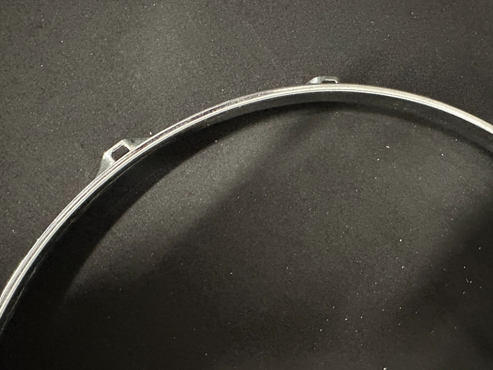14" 10-lug/10 Hole Triple-Flange Drum Snare Hoop, Batter side, Chrome finish - Image 13