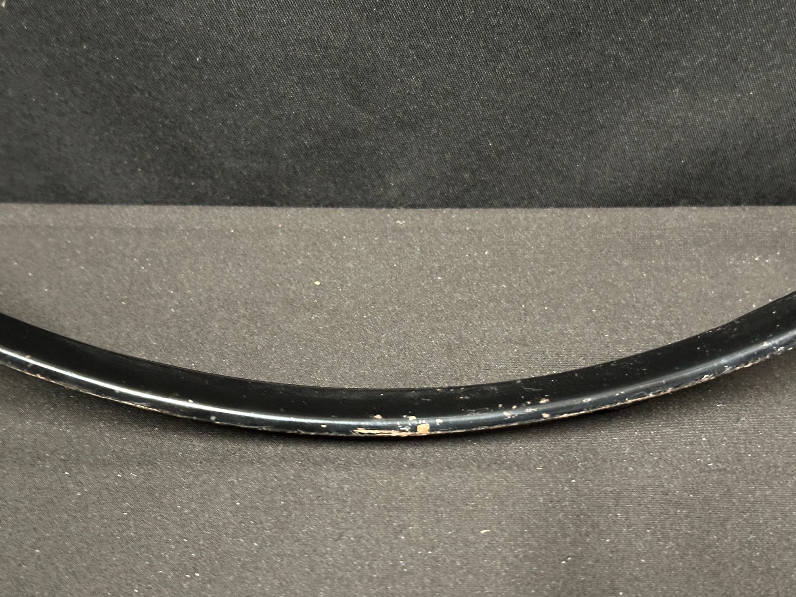 16" 8-lug/8 Hole Triple-Flange Drum Hoop, Black finish, unbranded - Image 5