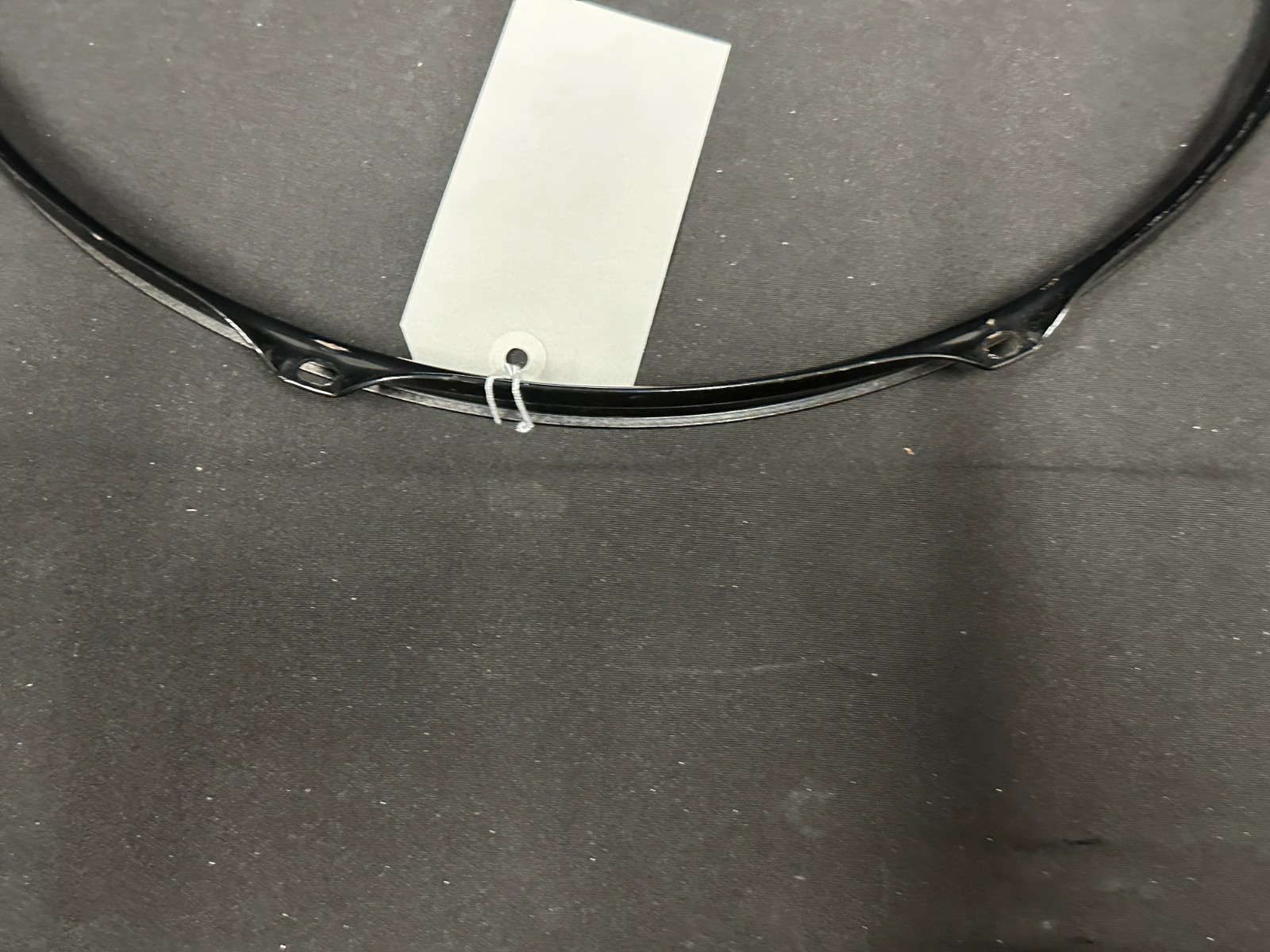 16" 8-lug/8 Hole Triple-Flange Drum Hoop, Black finish, unbranded - Image 12