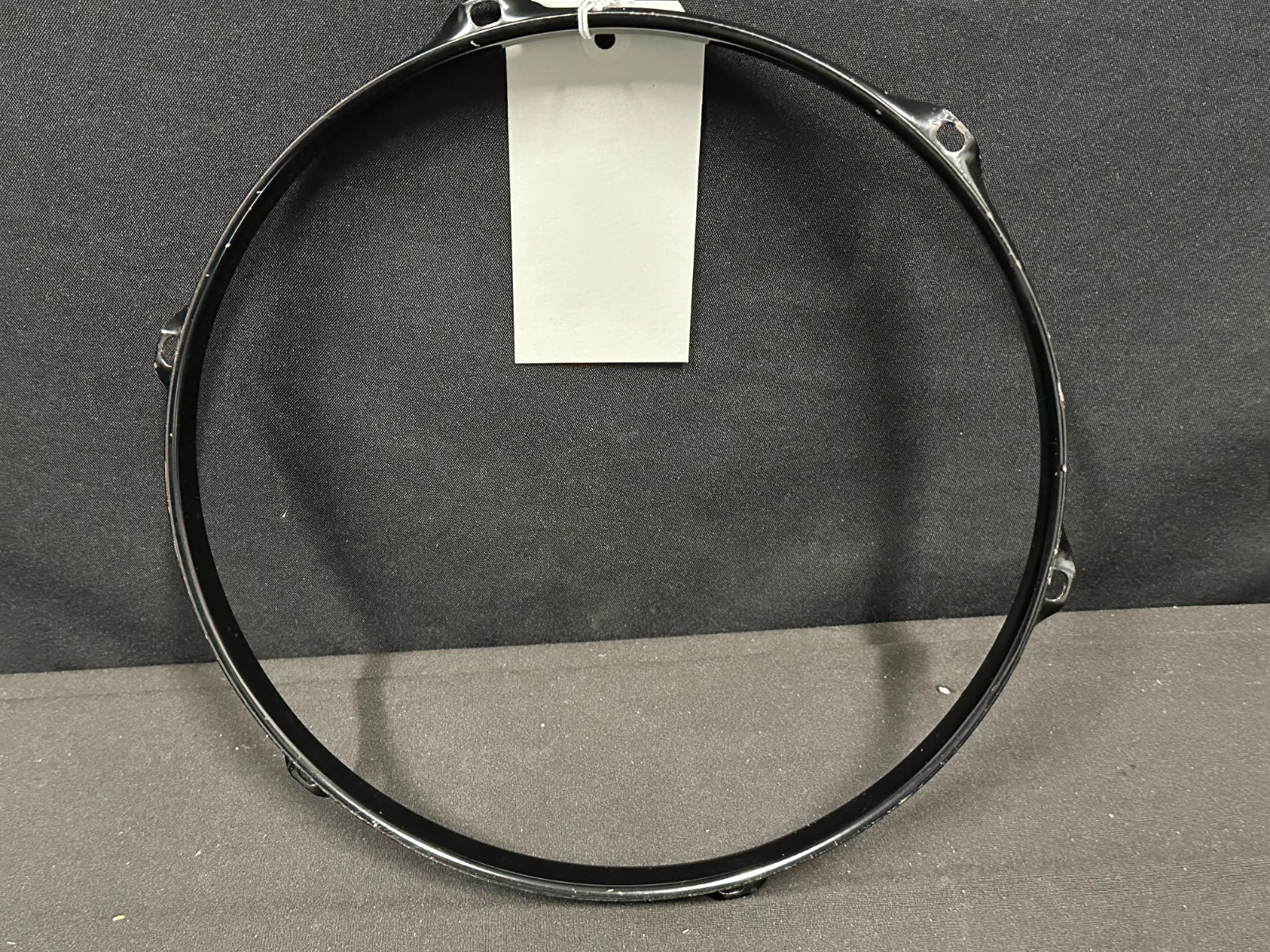 10" 6-lug/6 Hole Triple-Flange Drum Hoop, Black finish, unbranded