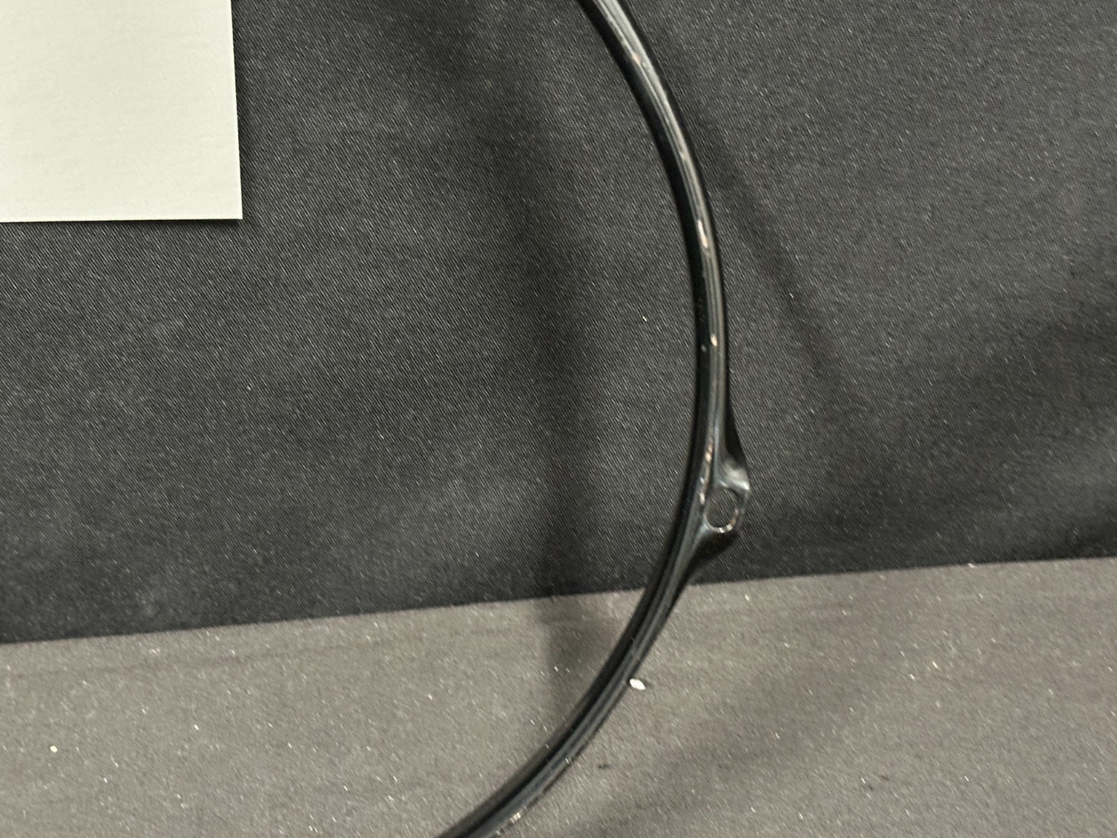 10" 6-lug/6 Hole Triple-Flange Drum Hoop, Black finish, unbranded - Image 5