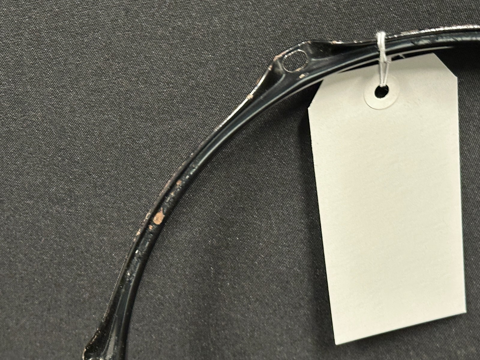 10" 6-lug/6 Hole Triple-Flange Drum Hoop, Black finish, unbranded - Image 9