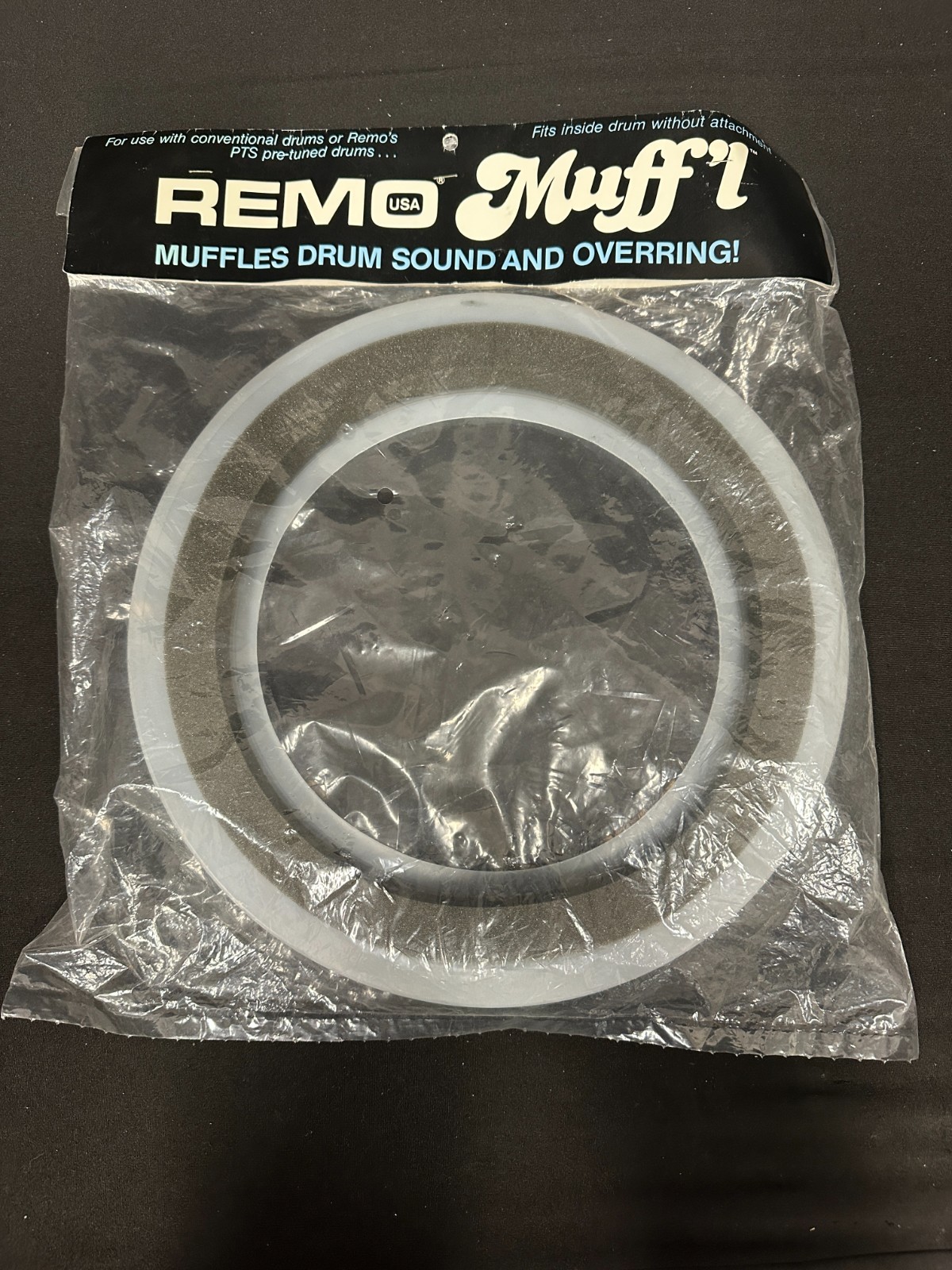 Remo 12" Muff'l Ring for snares, toms, drum kit, muffles sound and overring - Image 5