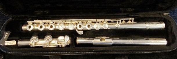 Vintage Gemeinhardt Hand Sterling Crafted Silver Open-Hole Flute C-Foot - Image 2