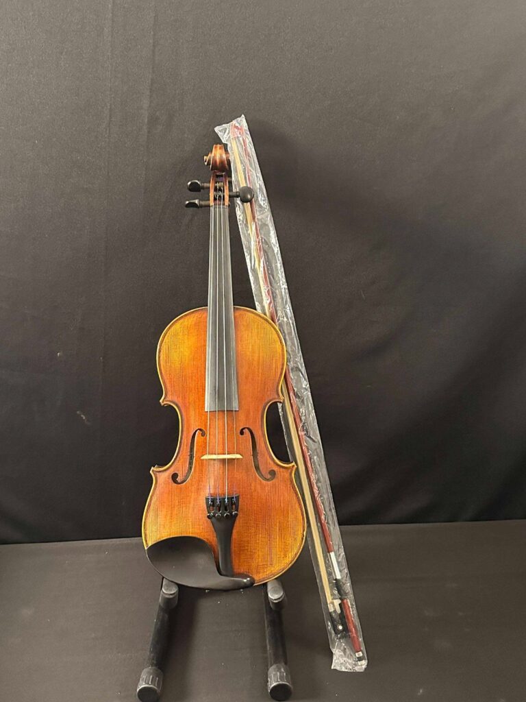 Mandarin Strings YM06 Full Size Violin Outfit with new bow and case hygrometer