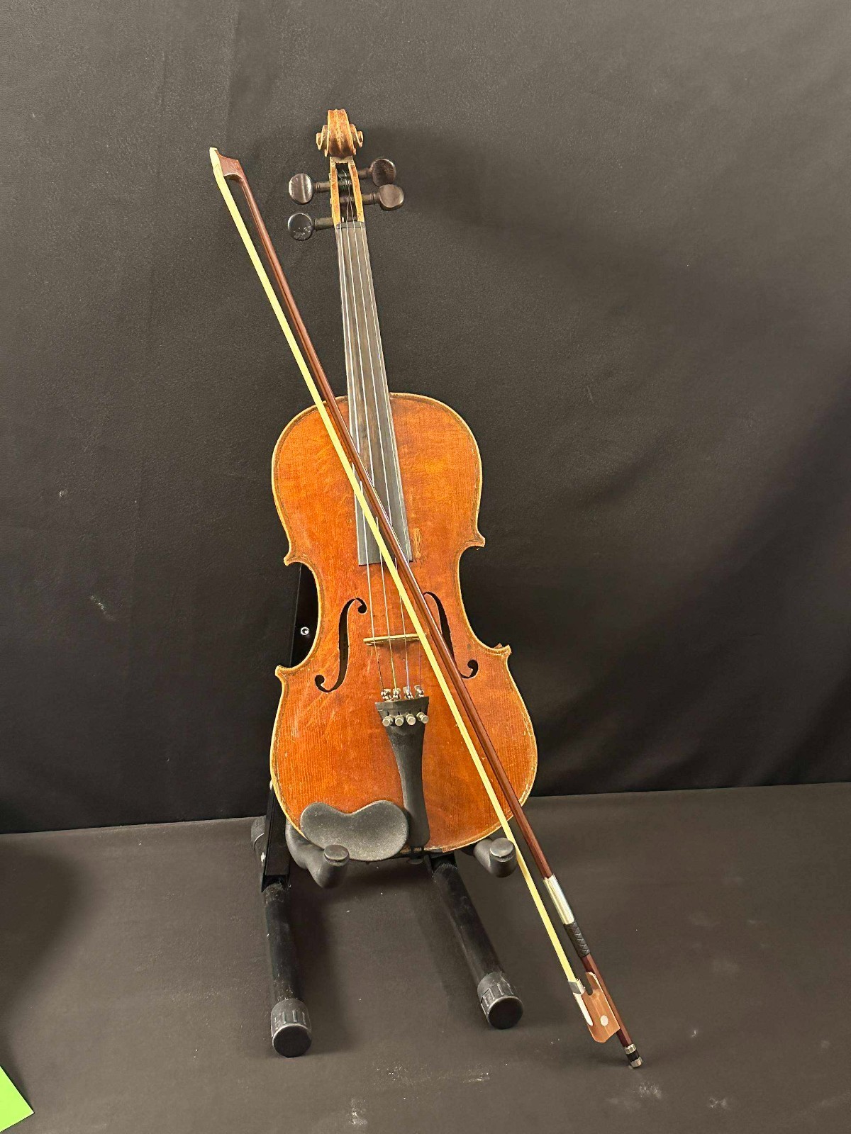 Vintage Strad Copy 4/4 Violin outfit, with bow and case, made in Austria