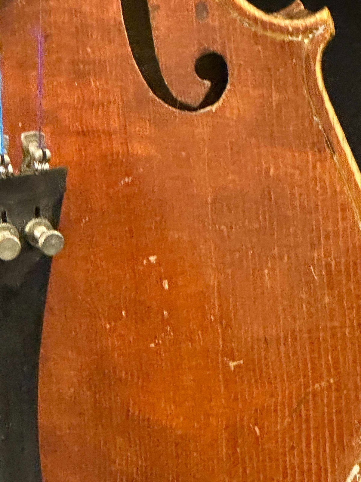 Vintage Strad Copy 4/4 Violin outfit, with bow and case, made in Austria - Image 7