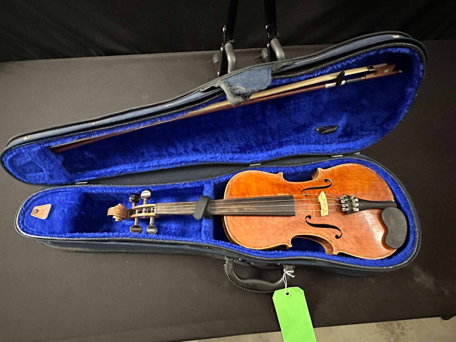 Vintage Strad Copy 4/4 Violin outfit, with bow and case, made in Austria - Image 21