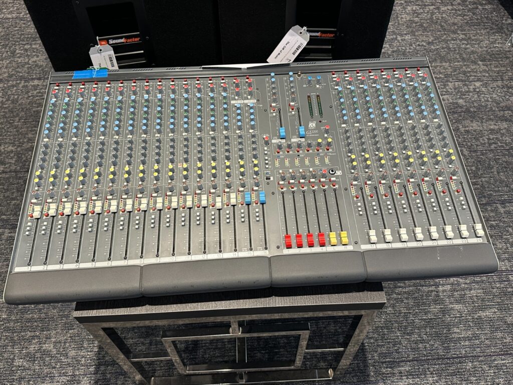 Allen & Heath GL2200 32-Channel Mixing Board, 36"x22"x6", analog, front of house