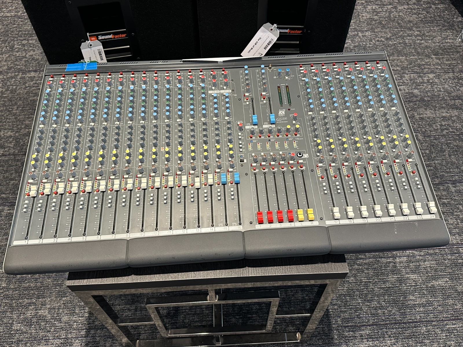 Allen & Heath GL2200 32-Channel Mixing Board, 36"x22"x6", analog, front of house