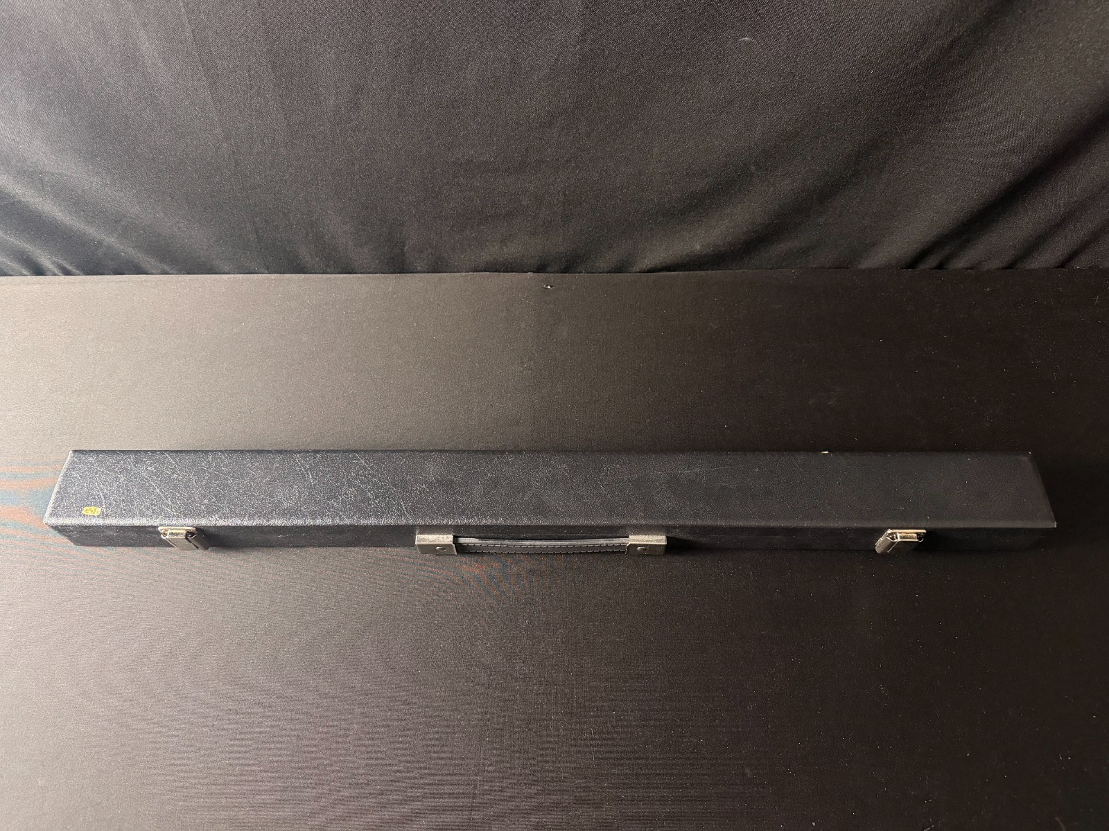 Full size black Violin Bow Case with padding and red interior, silver latches - Image 11